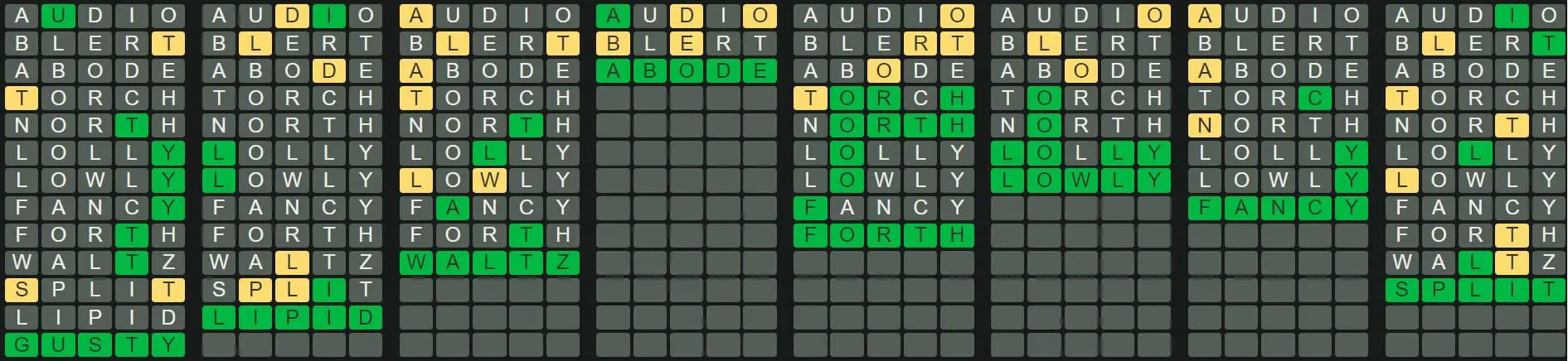 Daily Octordle 207 Answer - August 19th 2022
