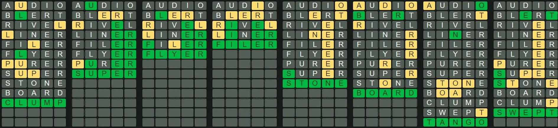 Daily Octordle 209 Answer - August 21st 2022