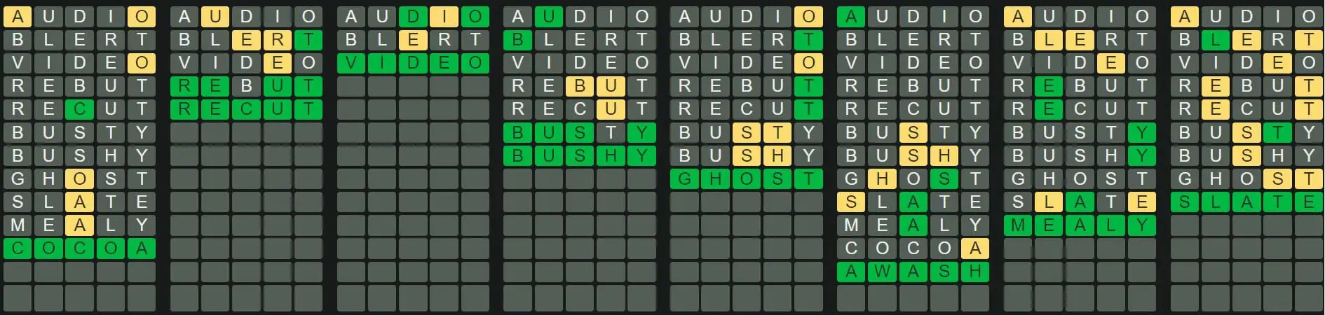 Daily Octordle 213 Answer - August 25th 2022