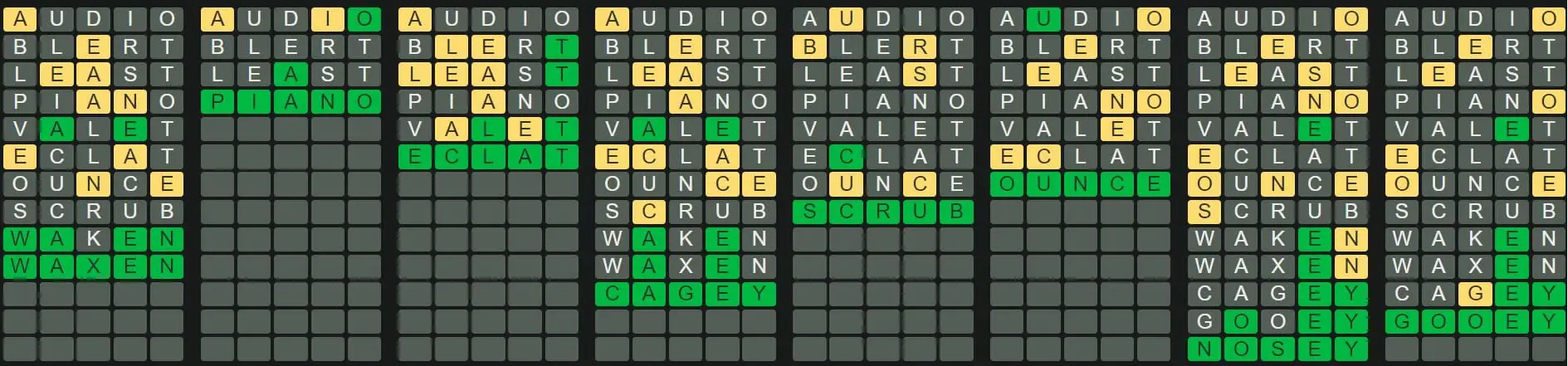Daily Octordle 220 Answer - September 1st 2022