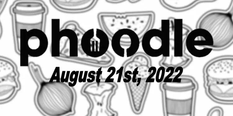 Daily Phoodle - 21st August 2022