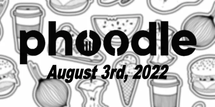 Daily Phoodle - 3rd August 2022