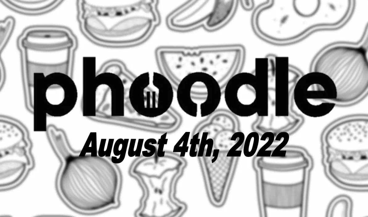 Daily Phoodle - 4th August 2022