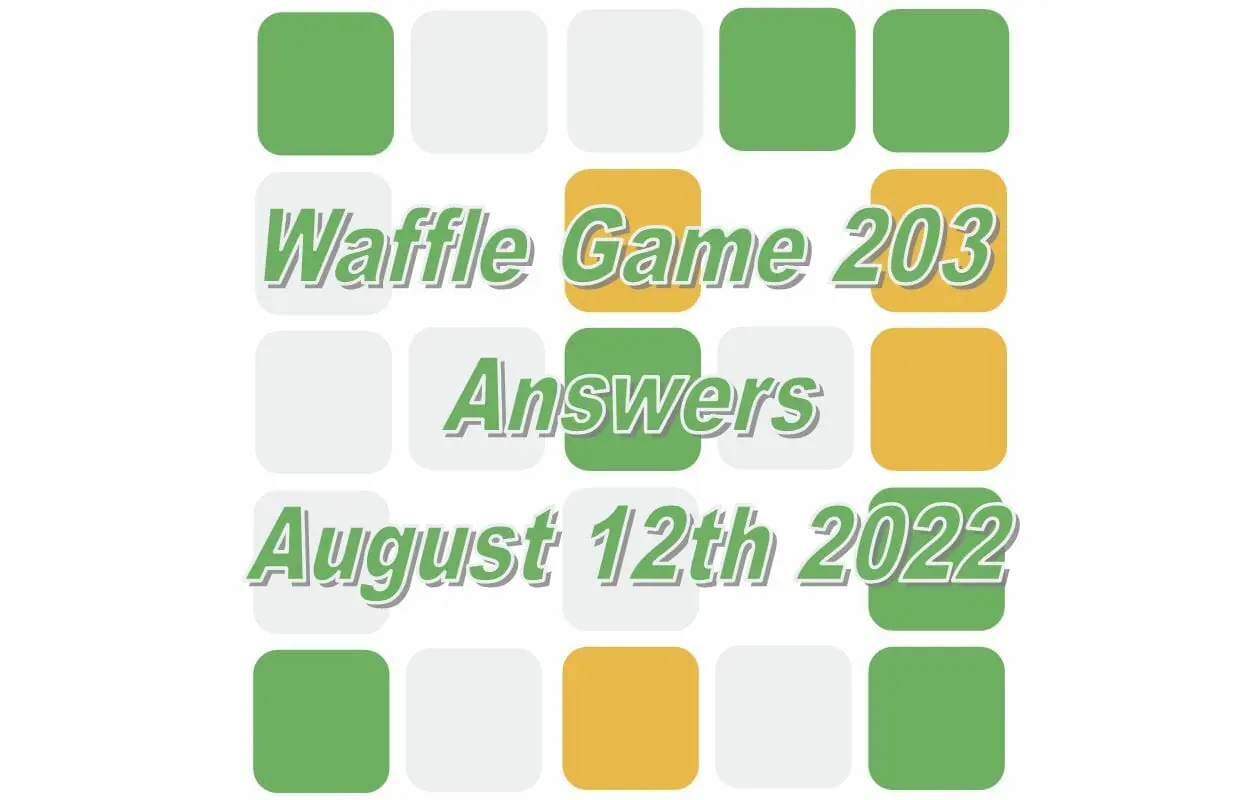 Daily Waffle - August 12th 2022