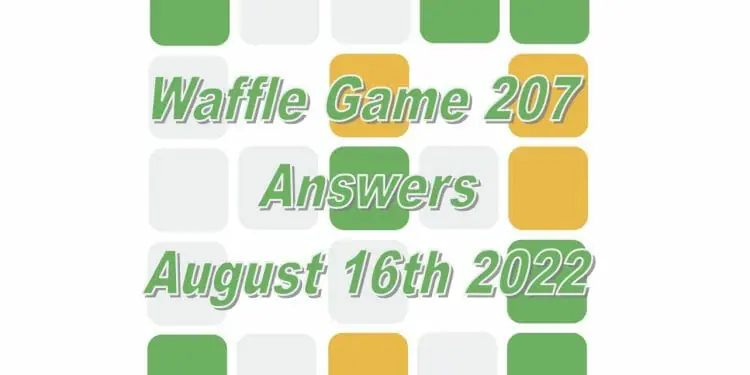 Daily Waffle - August 16th 2022