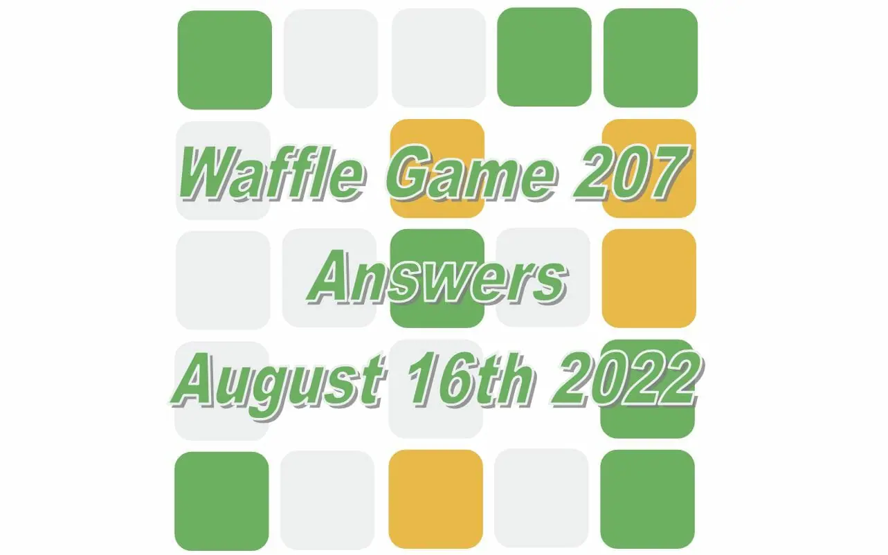 Daily Waffle - August 16th 2022