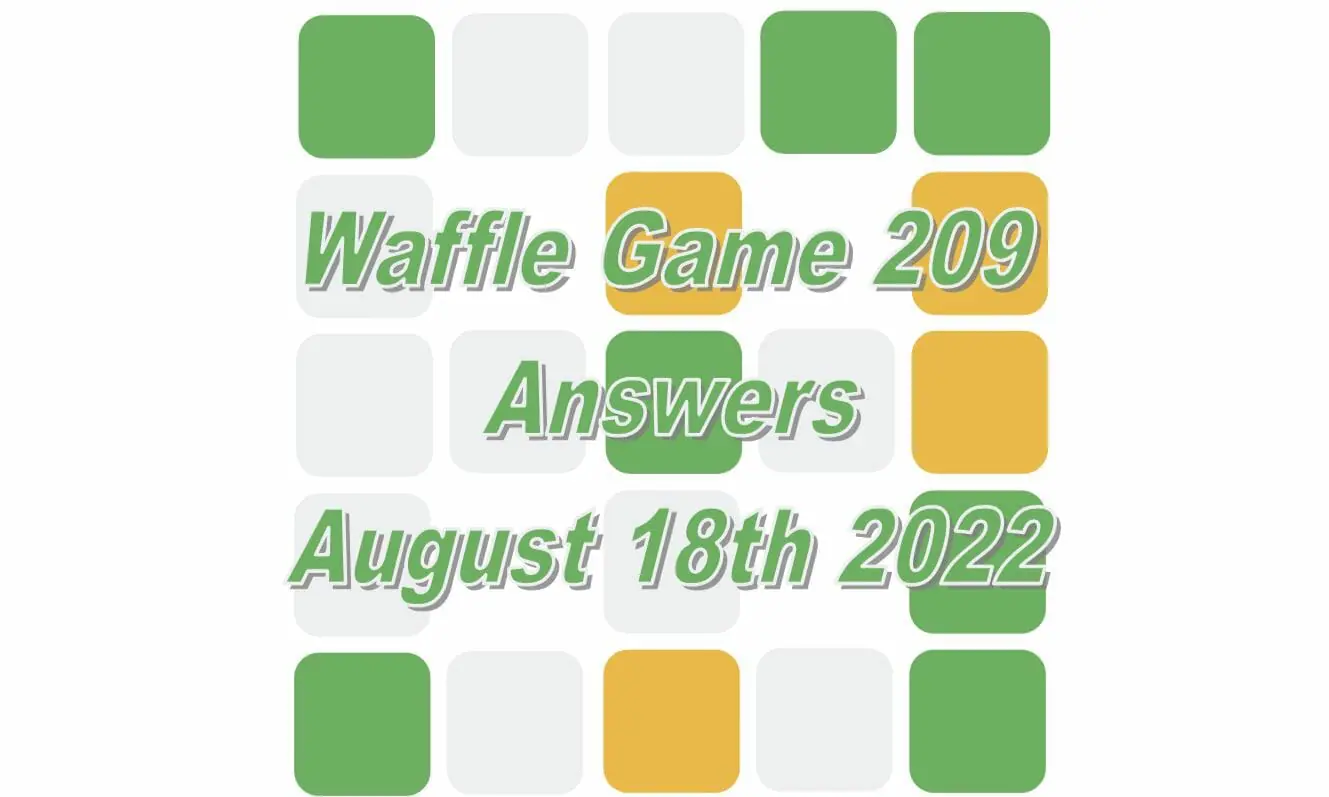 Daily Waffle - August 18th 2022