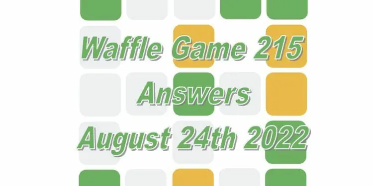 Daily Waffle - August 24th 2022