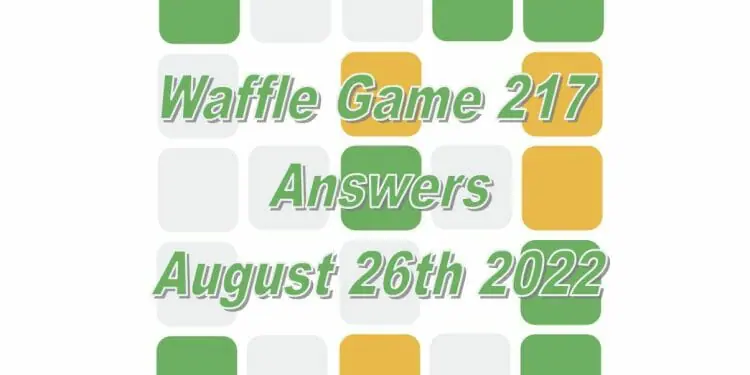 Daily Waffle - August 26th 2022