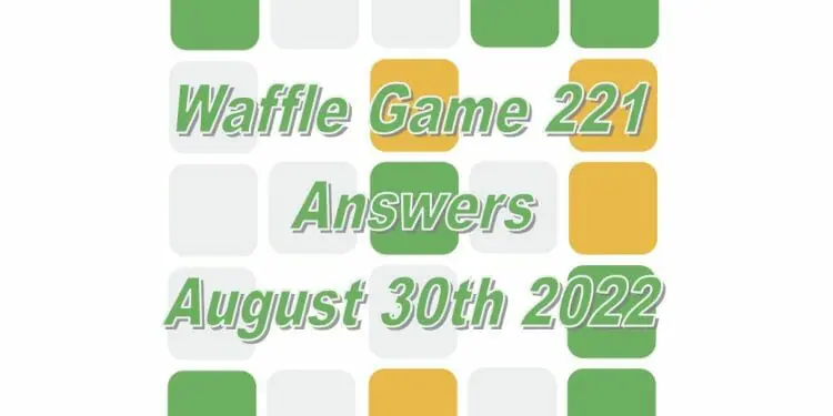 Daily Waffle - August 30th 2022