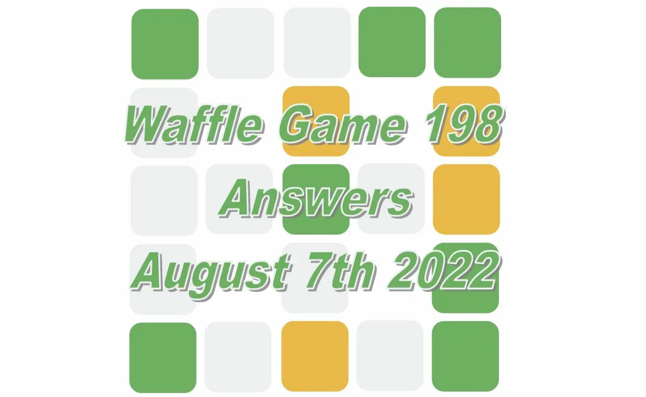 Daily Waffle - August 7th 2022