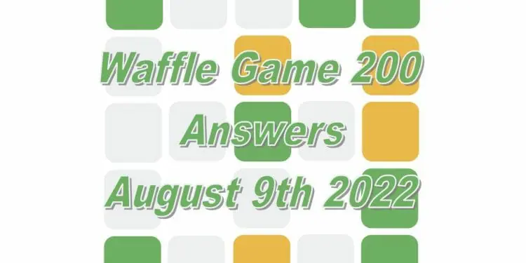Daily Waffle - August 9th 2022