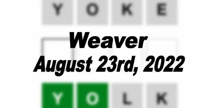 Daily Weaver - 23rd August 2022