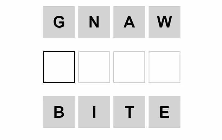 Daily Weaver Puzzle - 20th August 2022