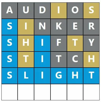 Daily Word Hurdle #393 Morning Answer - 3rd August 2022