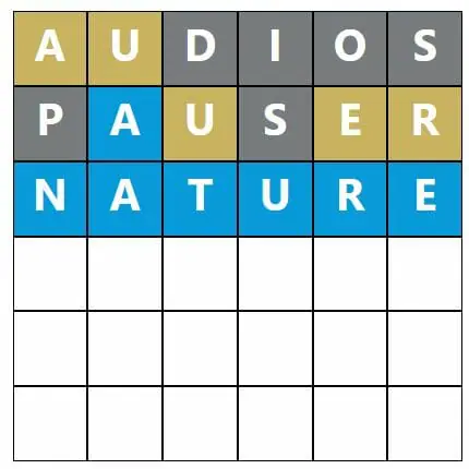 Daily Word Hurdle #397 Morning Answer - 5th August 2022
