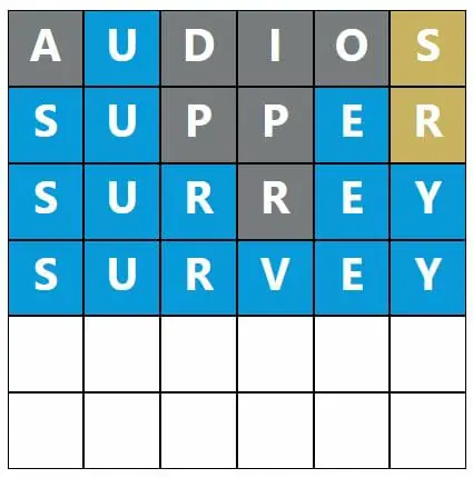 Daily Word Hurdle #398 Afternoon Answer - 5th August 2022
