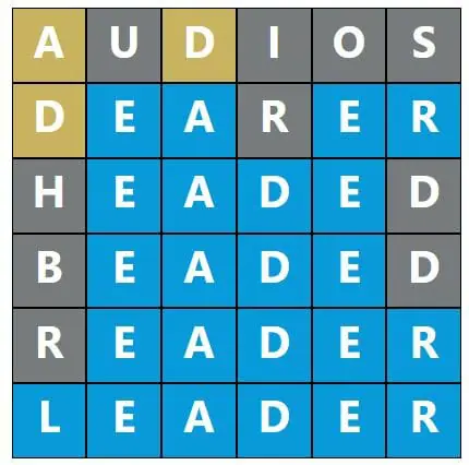 Daily Word Hurdle #412 Afternoon Answer - 12th August 2022