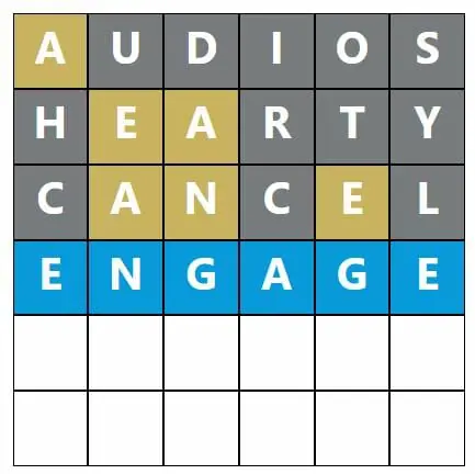 Daily Word Hurdle #413 Morning Answer - 13th August 2022