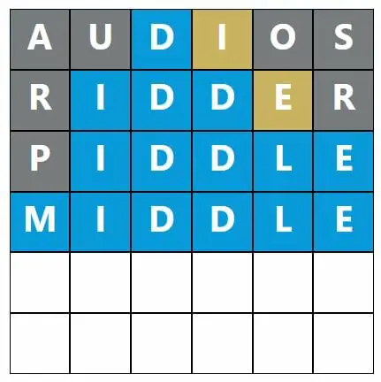 Daily Word Hurdle #416 Afternoon Answer - 14th August 2022