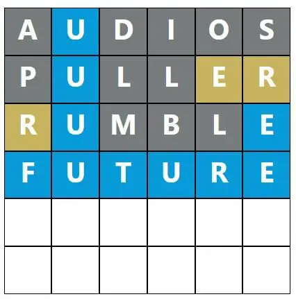 Daily Word Hurdle #417 Morning Answer - 15th August 2022