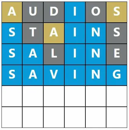 Daily Word Hurdle #420 Afternoon Answer - 16th August 2022