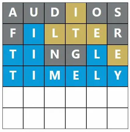 Daily Word Hurdle #423 Morning Answer - 18th August 2022