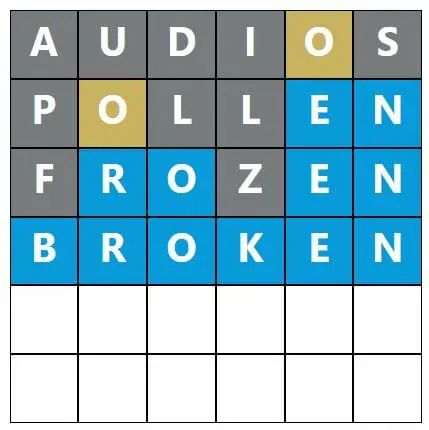 Daily Word Hurdle #424 Afternoon Answer - 18th August 2022