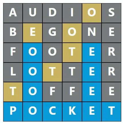 Daily Word Hurdle #432 Afternoon Answer - 22nd August 2022