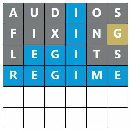 Daily Word Hurdle #435 Morning Answer - 24th August 2022