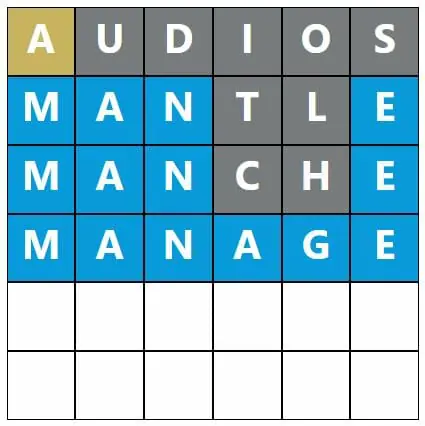 Daily Word Hurdle #438 Afternoon Answer - 25th August 2022