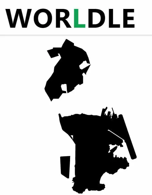 Daily Worldle Country 199 - August 8th 2022