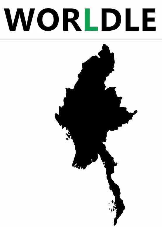 Daily Worldle Country 209 - August 18th 2022