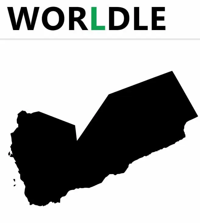 Daily Worldle Country 211 - August 20th 2022