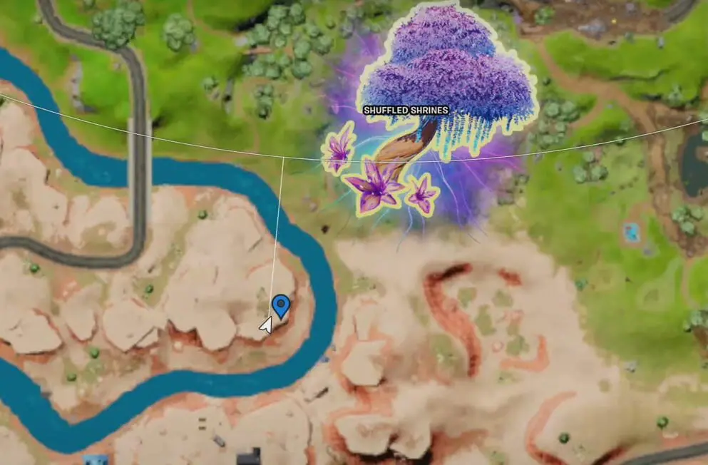 Fortnite Complete Desert Time Trial Map Location