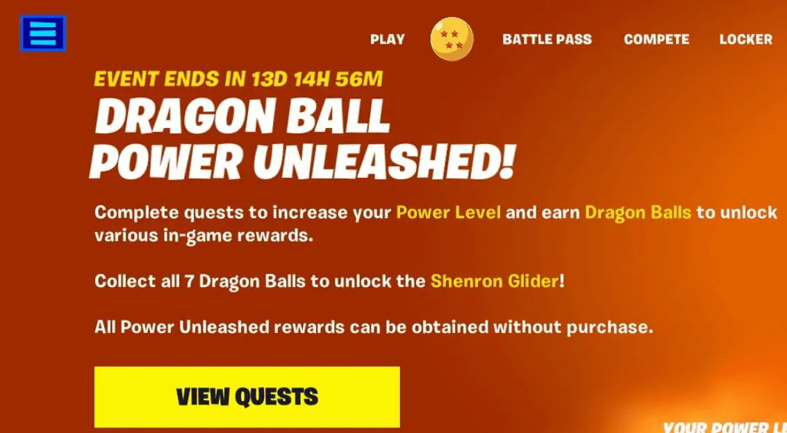 All Fortnite x Dragon Ball Z Super Challenges & Free Rewards