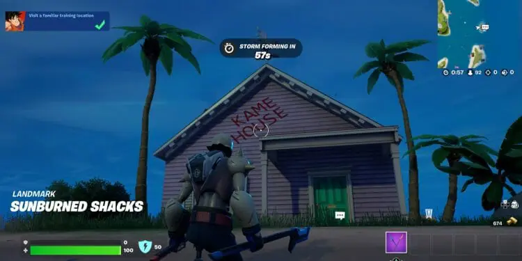 Fortnite Familiar Training Location - Kame House