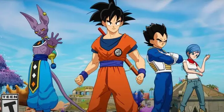 Fortnite x Dragon Ball Z Skins