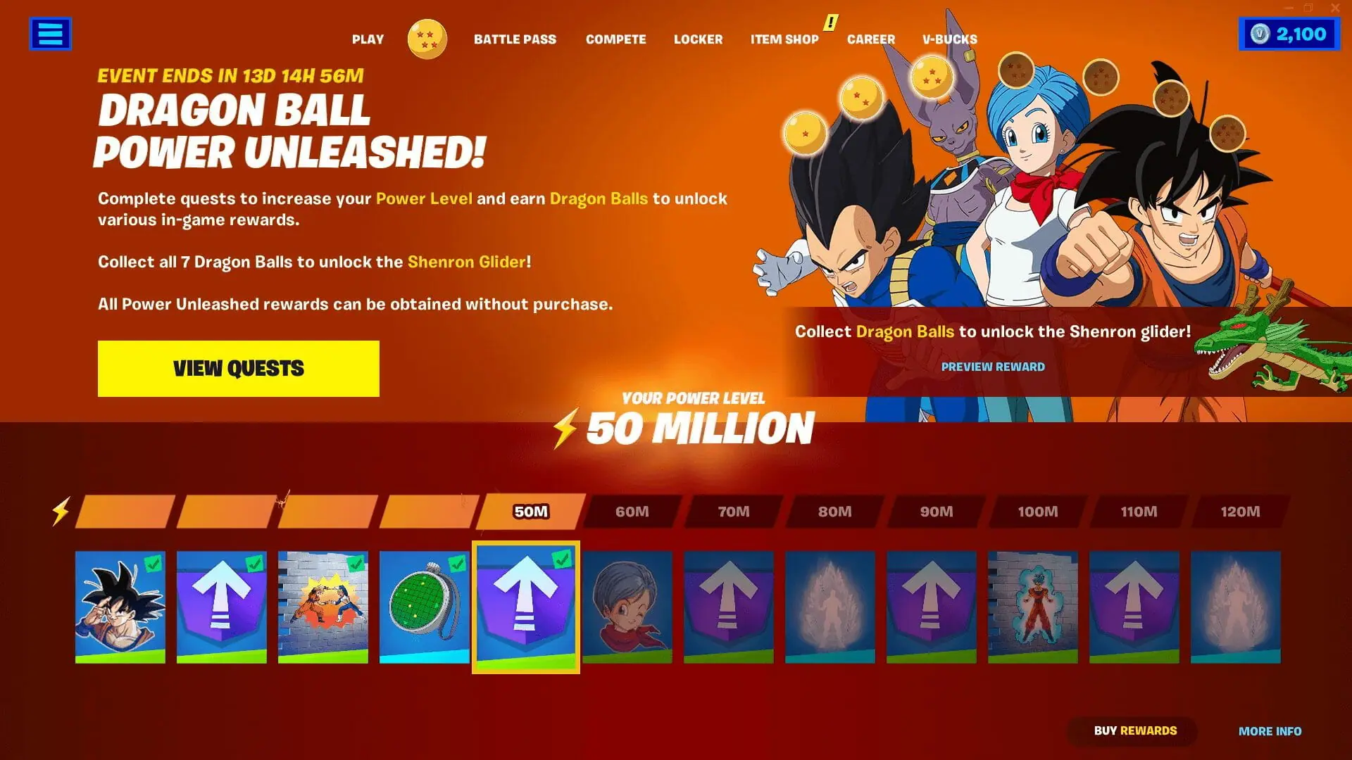 Fortnite x Dragon Ball Z Event