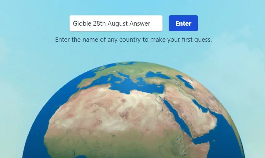 Globle 28th August 2022 Answer