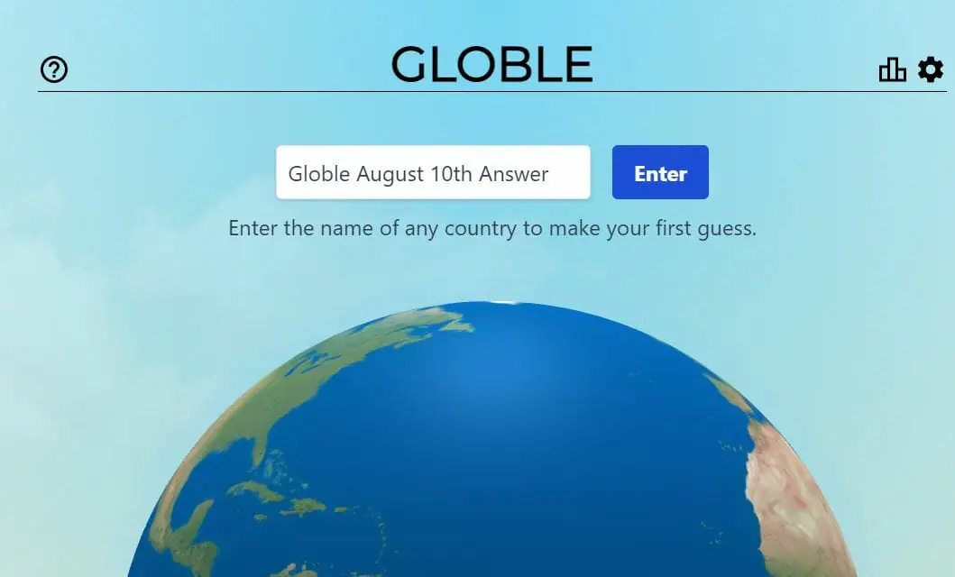 Globle August 10th Answer 2022