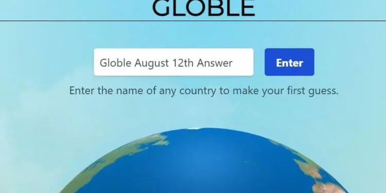 Globle August 12th Answer