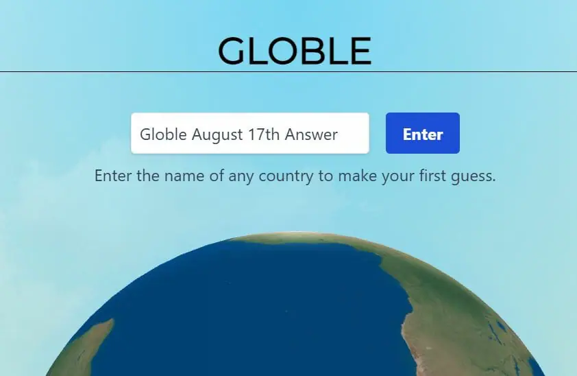 Globle August 17th Answer Today