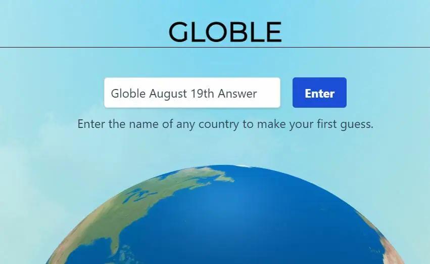 Globle August 19th Answer Today
