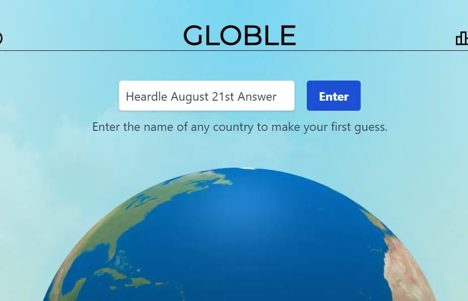 Globle August 21st 2022 Answer Today
