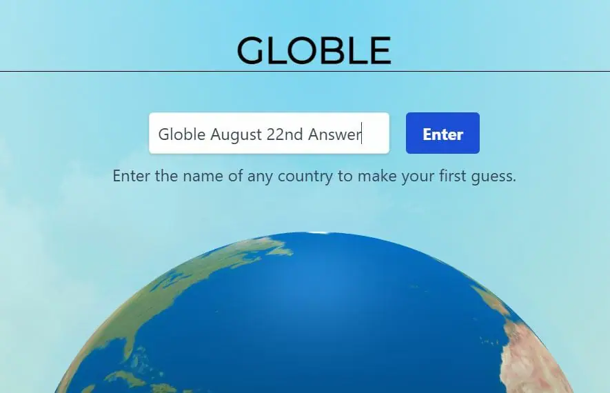 Globle August 22nd Answer Today