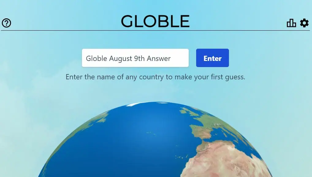 Globle August 9th Answer 2022 Today