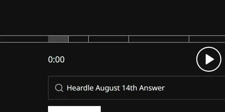Heardle August 14th Answer 2022 Today