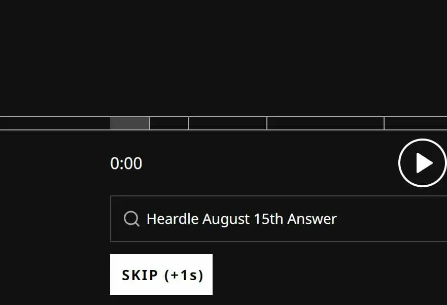 Heardle August 15th Answer 2022 Today