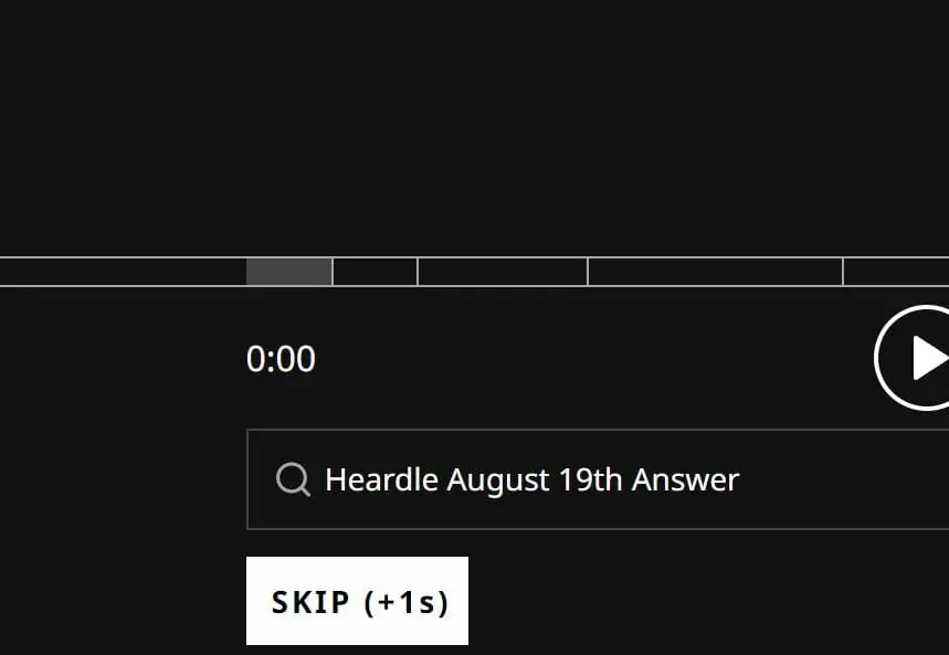 Heardle August 19th Answer Today Hints 176